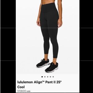 High waisted black lulu leggings